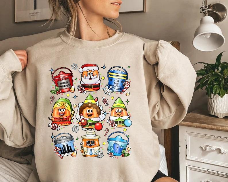 Christmas Nuggets Sweatshirt, FRIENDS NUGGETS CREWNECK SWEATSHIRT, Christmas Sweatshirt, Snowman Shirt, Elf Shirt,...