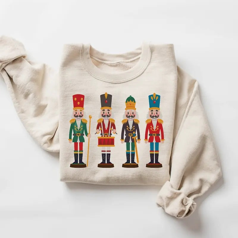 Christmas Nutcracker Sweatshirt, Women Christmas Shirt, Sugar Plum Fairy Shirt, Cute Christmas Shirt, Christmas Gift For...