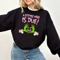 Christmas Pregnancy Reveal Sweatshirt, A Little Who Is Due Shirt, Christmas Holiday Maternity Sweatshirt, Christmas...