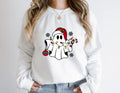 Christmas Santa Sweatshirts, Ghost Santa Hoodie, Cute Christmas Sweatshirt, Merry Christmas Sweatshirt, Xmas Holiday...