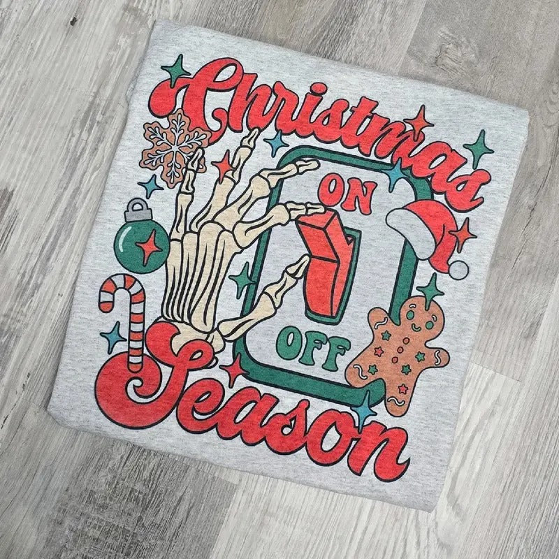 Christmas Seasons Graphic Tee or Sweatshirt Hoodie | GrindPrints.com