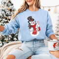 Christmas Snowman Sweatshirt, Christmas Sweatshirt, Snowman Shirt, Christmas Gifts, Christmas Crewneck, Christmas Shirts...