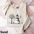Christmas Snowman Sweatshirt, Christmas Sweatshirt, Snowman Shirt, Snowman T-Shirt, Christmas Crewneck, Christmas Shirts...