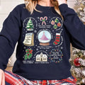 Christmas Song Lyrics Sweatshirt, Christmas Cozy Fall Cute Shirt Hoodie | GrindPrints.com
