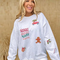 Christmas Sticker Trend Graphic Pullover T-Shirts, Hoodie, Sweatshirt | GrindPrints.com