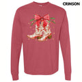 Christmas Time Boots Long Sleeve Comfort Colors T-Shirt 'NLB' Hoodie, Sweatshirt | GrindPrints.com