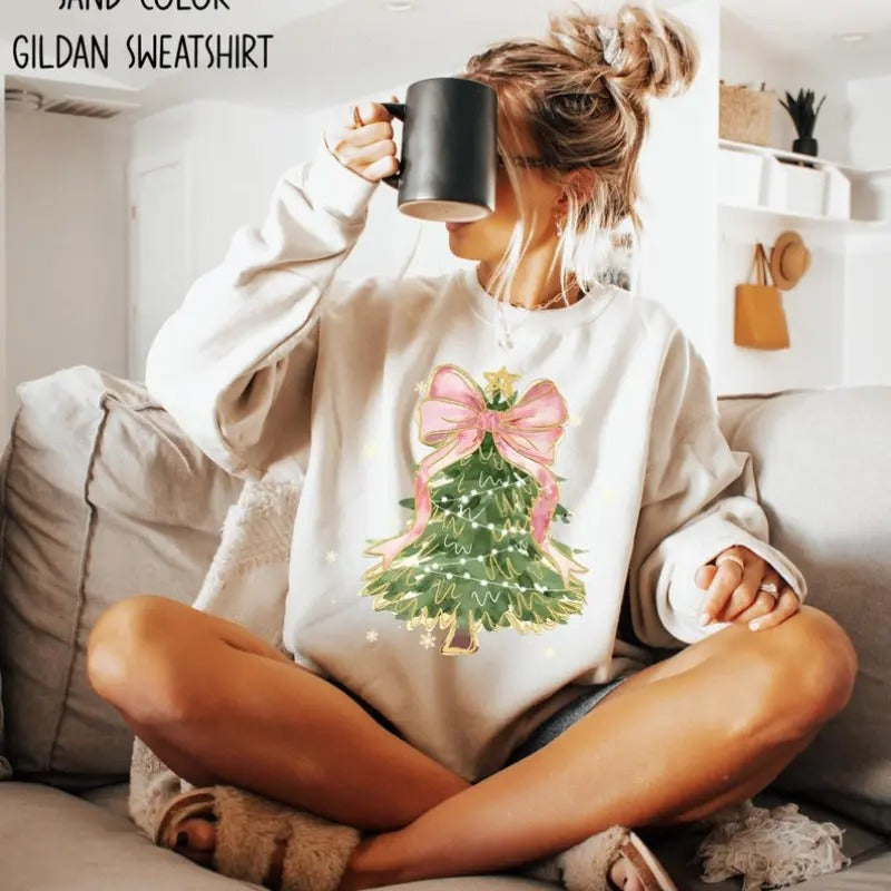 Tree Bow Shirt Tree Coquette Shirt T-Shirts, Hoodie, Sweatshirt