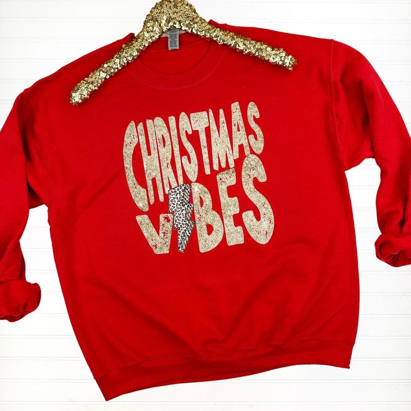 Christmas Vibes Gildan Sweatshirt T-Shirts, Hoodie | GrindPrints.com