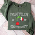 Christmas Whoville University Est 1957 Crewneck Sweatshirt, Hoodie, T-shirt, Cute Christmas Gifts | GrindPrints.com