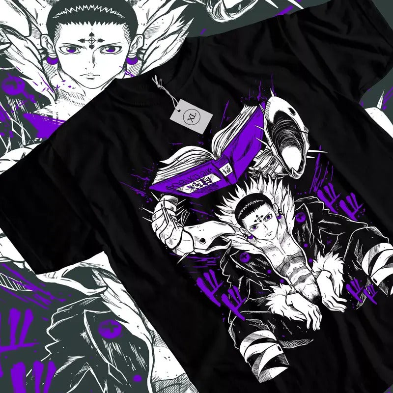 Chrollo Book Hunter X Hunter T-Shirt Manga HXH Anime Graphic Tee All Size Hoodie, Sweatshirt | GrindPrints.com
