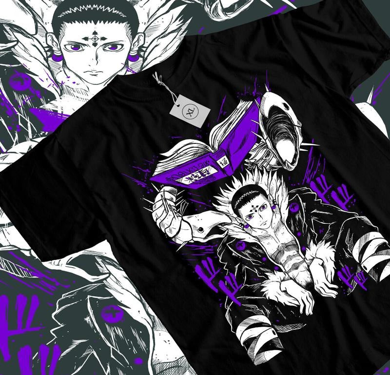 Chrollo Book Hunter X Hunter T-Shirt S-4XL Manga HXH Anime Graphic Tee Tshirt S-4XL Hoodie, Sweatshirt | GrindPrints.com
