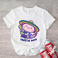 Cinco De Mayo Shirt, Mexico Axolotl T-Shirt, Axolotl Lover Gift Tee, Cute Mexican Fiesta Short Sleeve, Mexican...