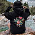 Circular Floral Folk Art Hoodie T-Shirts, Sweatshirt | GrindPrints.com