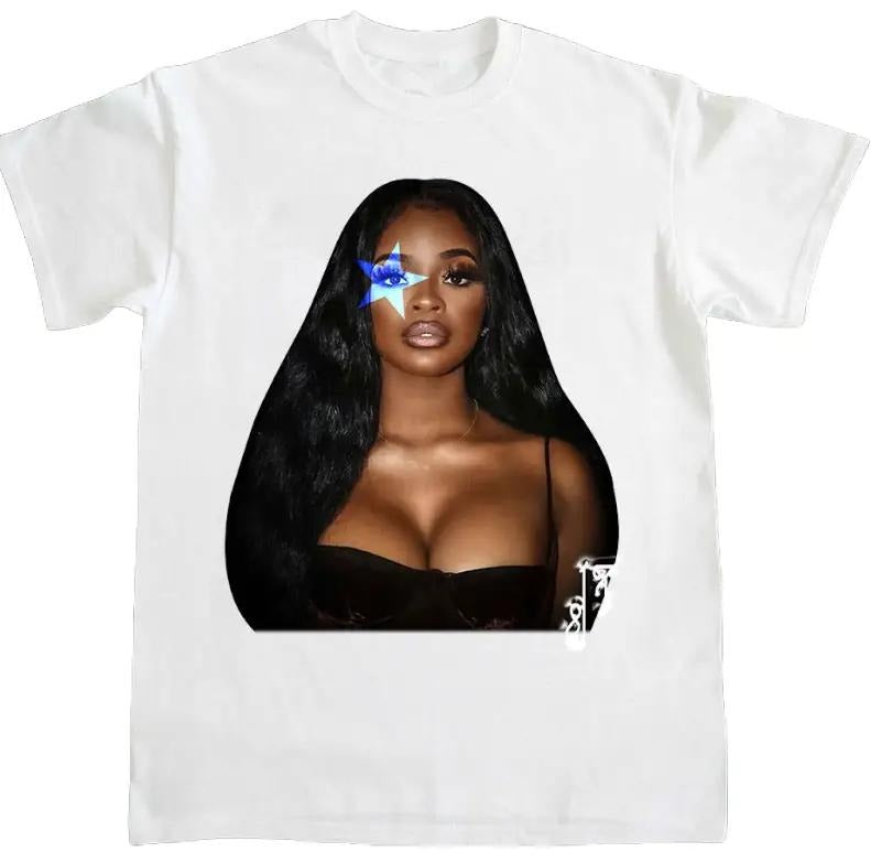 City Girl T-Shirt JT Hip Hop Graphic Star Tee Cotton Fabric Top Womenswear Hoodie, Sweatshirt | GrindPrints.com