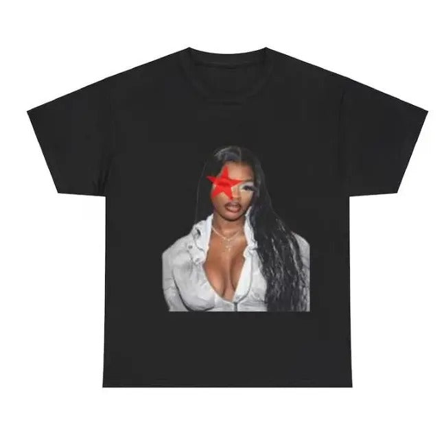City Girls JT Red Stars Graphic T-Shirt Cotton Fabric Tee Hoodie, Sweatshirt | GrindPrints.com