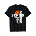 Class of 2025 High School Students First Day of School Class of 2025 Basketball T-Shirt, Black, Casual, Short Sleeve,...