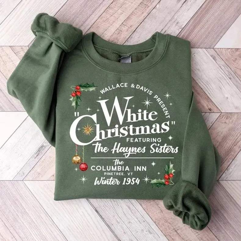 Classic 1954 Holiday Musical T-Shirt Vintage Christmas Movie Graphic Tee Hoodie, Sweatshirt | GrindPrints.com