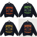 Classic Black Football Sweatshirt - Retro Style for All Team Fans T-Shirts, Hoodie | GrindPrints.com