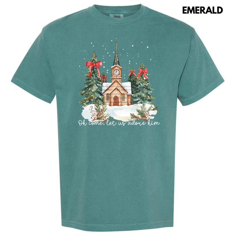 Classic Christmas Church Comfort Colors T-Shirt 'NLB' Hoodie, Sweatshirt | GrindPrints.com