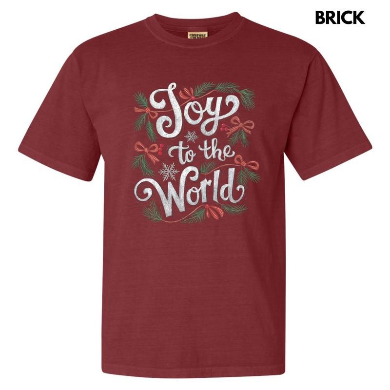 Classic Joy To The World Comfort Colors T-Shirt Hoodie, Sweatshirt | GrindPrints.com