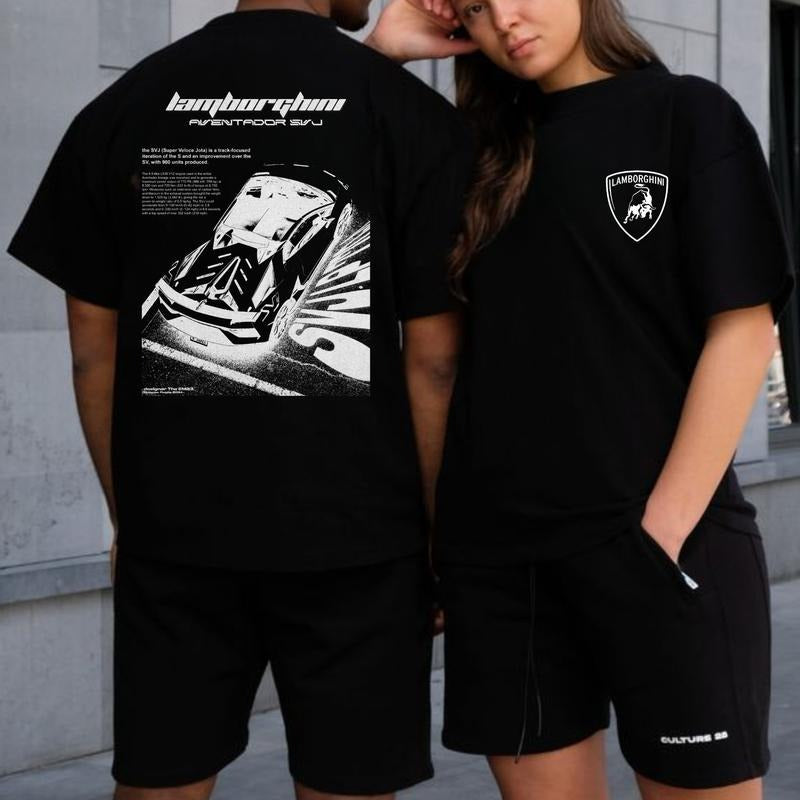 Classic Lamborghinii Aventadorr SVJ T-shirt Sweatshirt Hoodie, Unisex, Racing Shirt, Car Hoodie, Classic Cotton Menswear...