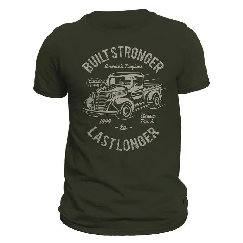 Classic Truck 1949 Built Stronger Last Longer Men's T-Shirt Hoodie, Sweatshirt | GrindPrints.com