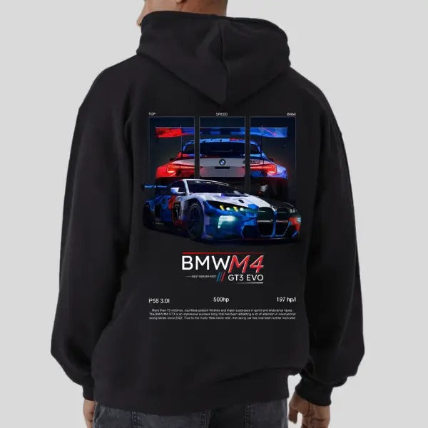 Classsic Bimmer M4 GT3 Hoodie, Unisex, Menswear, Street Racing Shirt, Car Hoodie, Boyfriend Gift Sweatshirt | GrindPrints.com