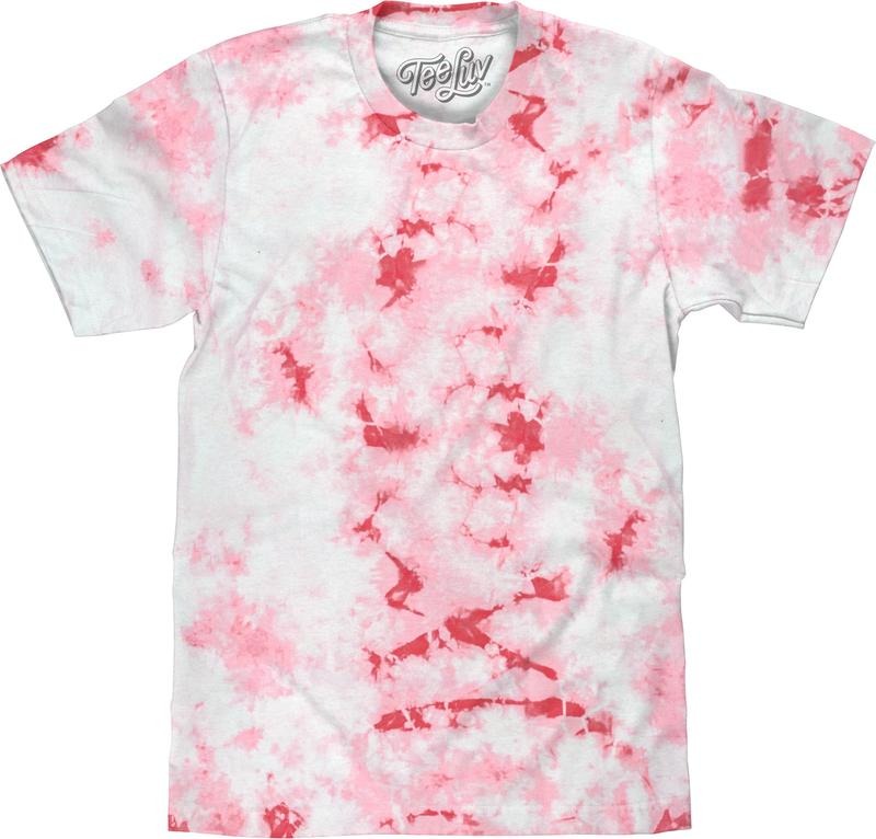 Cloud Wash T-Shirt - Red Tie Dye Hoodie, Sweatshirt | GrindPrints.com