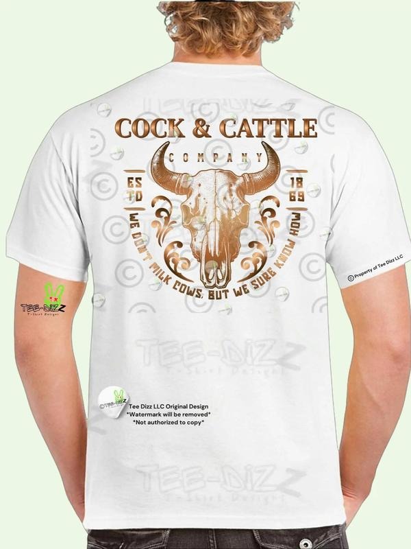 Cock & Cattle Company- Men's funny T-shirt Hoodie, Sweatshirt | GrindPrints.com