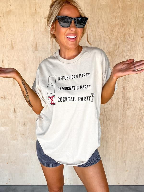 Cocktail Party Graphic Tee Hoodie, Sweatshirt | GrindPrints.com