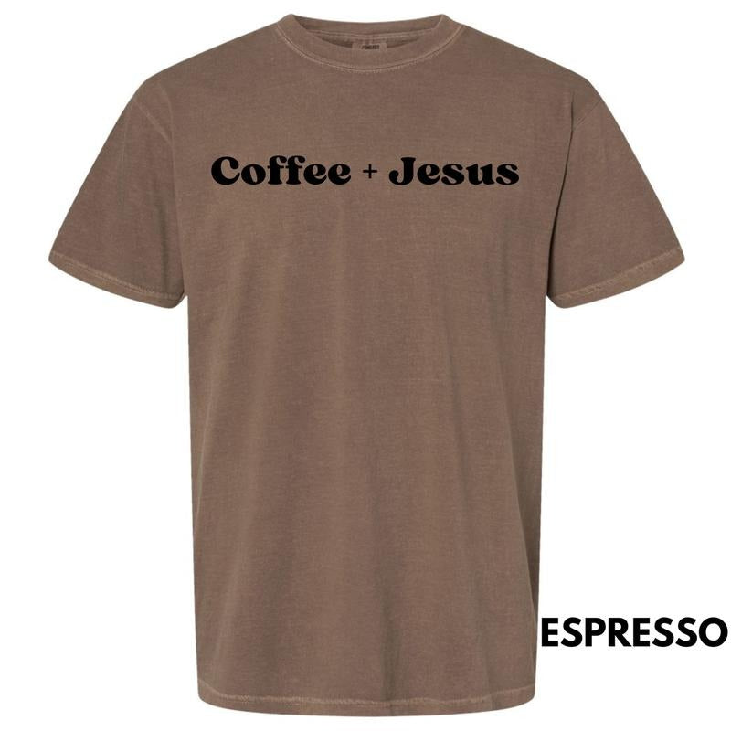 Coffee & Jesus Comfort Colors T-Shirt 'NLB' Hoodie, Sweatshirt | GrindPrints.com