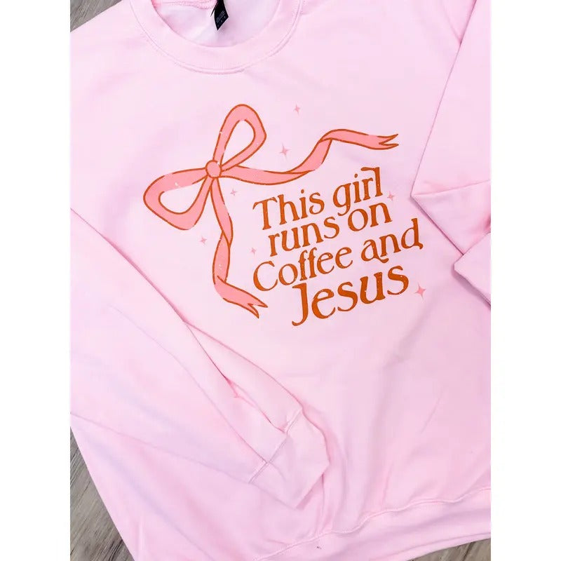 Coffee And Jesus Graphic Top T-Shirts, Hoodie, Sweatshirt | GrindPrints.com