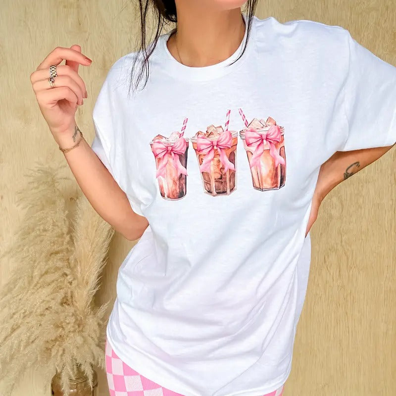 Coffee Bows Graphic Top T-Shirts, Hoodie, Sweatshirt | GrindPrints.com