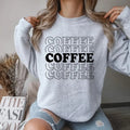 Coffee Crewneck Sweatshirt Comfortable Casual Breathable Fabric T-Shirts, Hoodie | GrindPrints.com