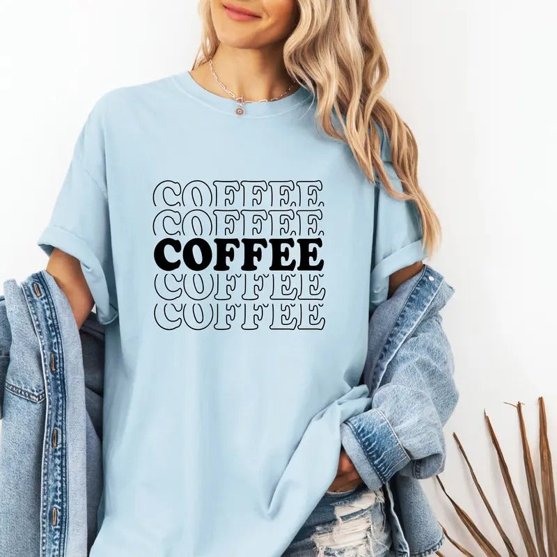 Coffee Custom colors tee shirt Casual Comfort Cotton Top Womenswear Breathable Everyday Hoodie, Sweatshirt | GrindPrints.com