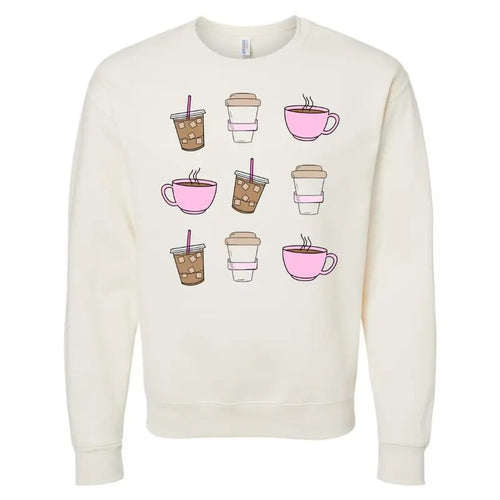 'Coffee Girlie' Crewneck Sweatshirt T-Shirts, Hoodie | GrindPrints.com