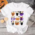 Coffee Latte Halloween Shirt, Fall Pumpkin Coffee T-Shirt, Unisex Coffee Lover Gift Tee, Spooky Season Shirt. Hoodie,...