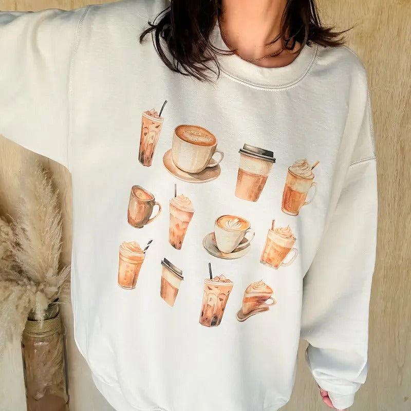 Coffee Lover Graphic Top T-Shirts, Hoodie, Sweatshirt | GrindPrints.com