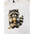 Coffee Raccoon Graphic Top T-Shirts, Hoodie, Sweatshirt | GrindPrints.com