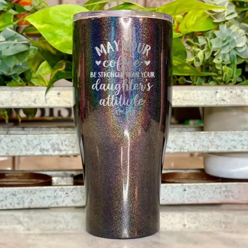 Coffee Stronger Than Your Daughter's Attitude Tumbler T-Shirts, Hoodie, Sweatshirt | GrindPrints.com