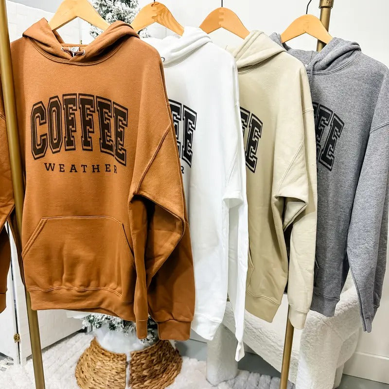 Coffee Weather Graphic Hoodie T-Shirts, Sweatshirt | GrindPrints.com