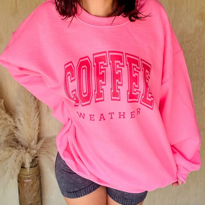 Coffee Weather Graphic Pullover C.O.C. T-Shirts, Hoodie, Sweatshirt | GrindPrints.com