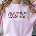 Coffee and Ghost Halloween Sweatshirt Cute Ghost Orange Beanie Pullover Coffee Bats and Ghost Halloween Sweatshirt Beanie...