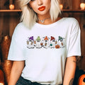 Coffee and Ghost Halloween Tees Cute Ghost Tshirt Halloween Girly Ghost and Beanie T-Shirt Coffee Bats and Ghost Tops...