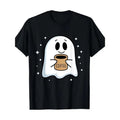 Coffee lover cute ghost drink coffee funny Halloween T-shirt, quality materials, everything goes with it Made in USA...