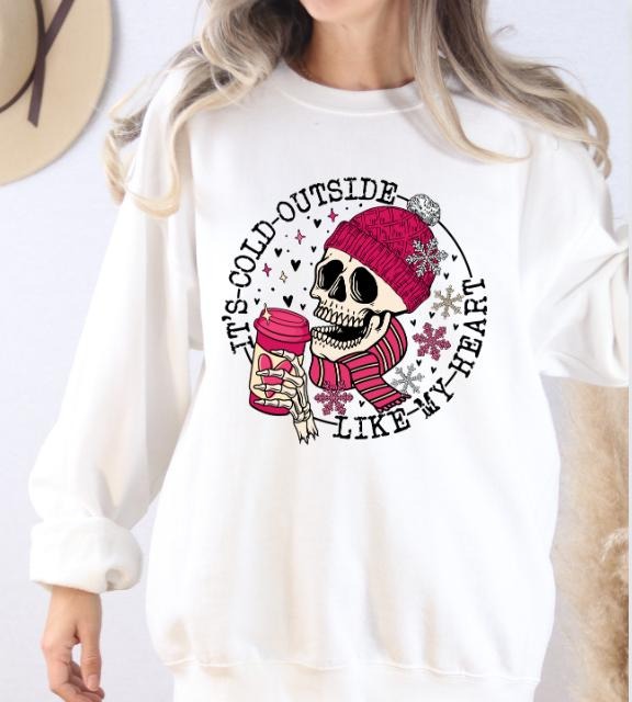 Cold Like My Heart Valentines Day Sweatshirt T-Shirts, Hoodie | GrindPrints.com