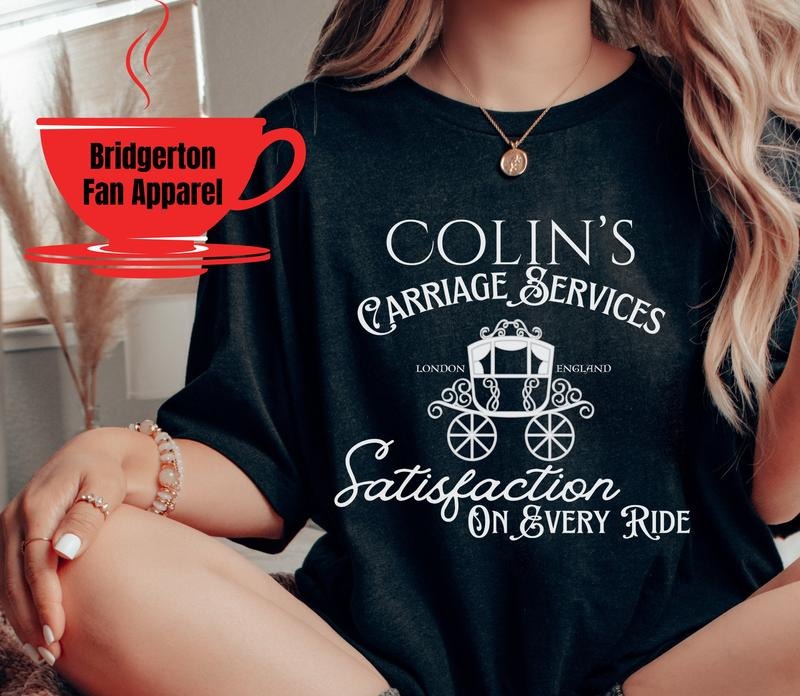 Colin'S Carriage Shirt Bridgerton Fan Shirt Season 3 Penelope Featherington Colin Bridgerton Bridgerton Fan T-Shirts, Hoodie, Sweatshirt