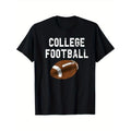 College Football Distressed Sports Fan Gift Theme Men and Women T - Shirt, 100% Cotton, Gift for Sports Fan, S