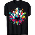 Colorful Bowling Game Day Bowling Cute Colorsplash Ball T-Shirt made in usa Hoodie, Sweatshirt | GrindPrints.com