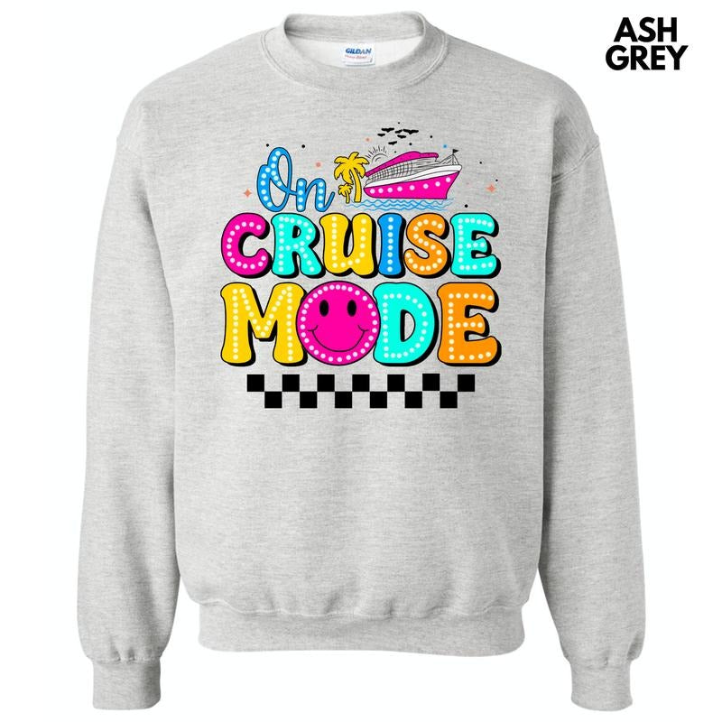Colorful Cruise Mode Sweatshirt 'NLB' T-Shirts, Hoodie | GrindPrints.com